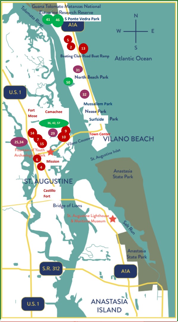 Maps Vilano Beach