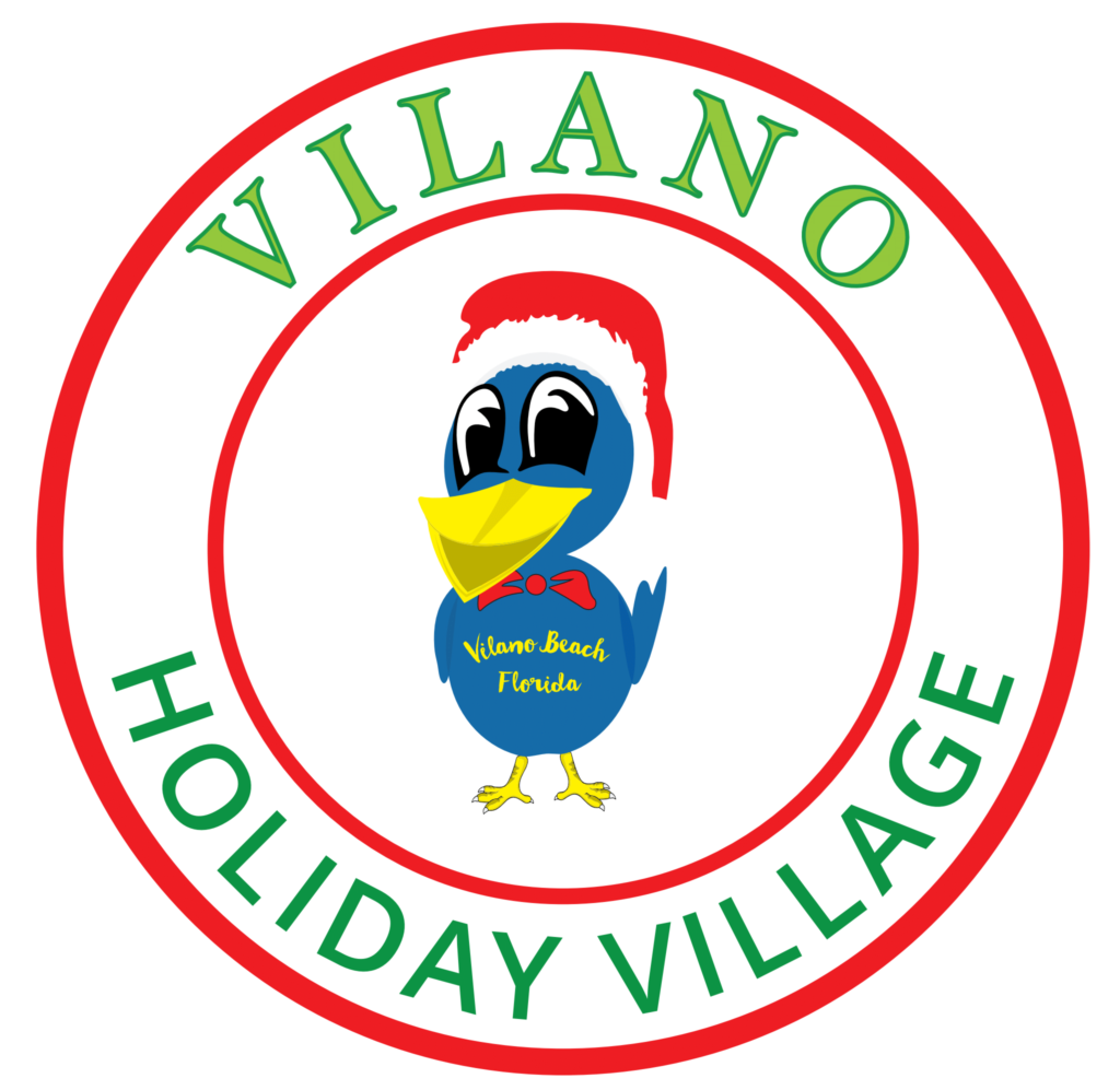 Vilano Holiday Village logo with blue bird